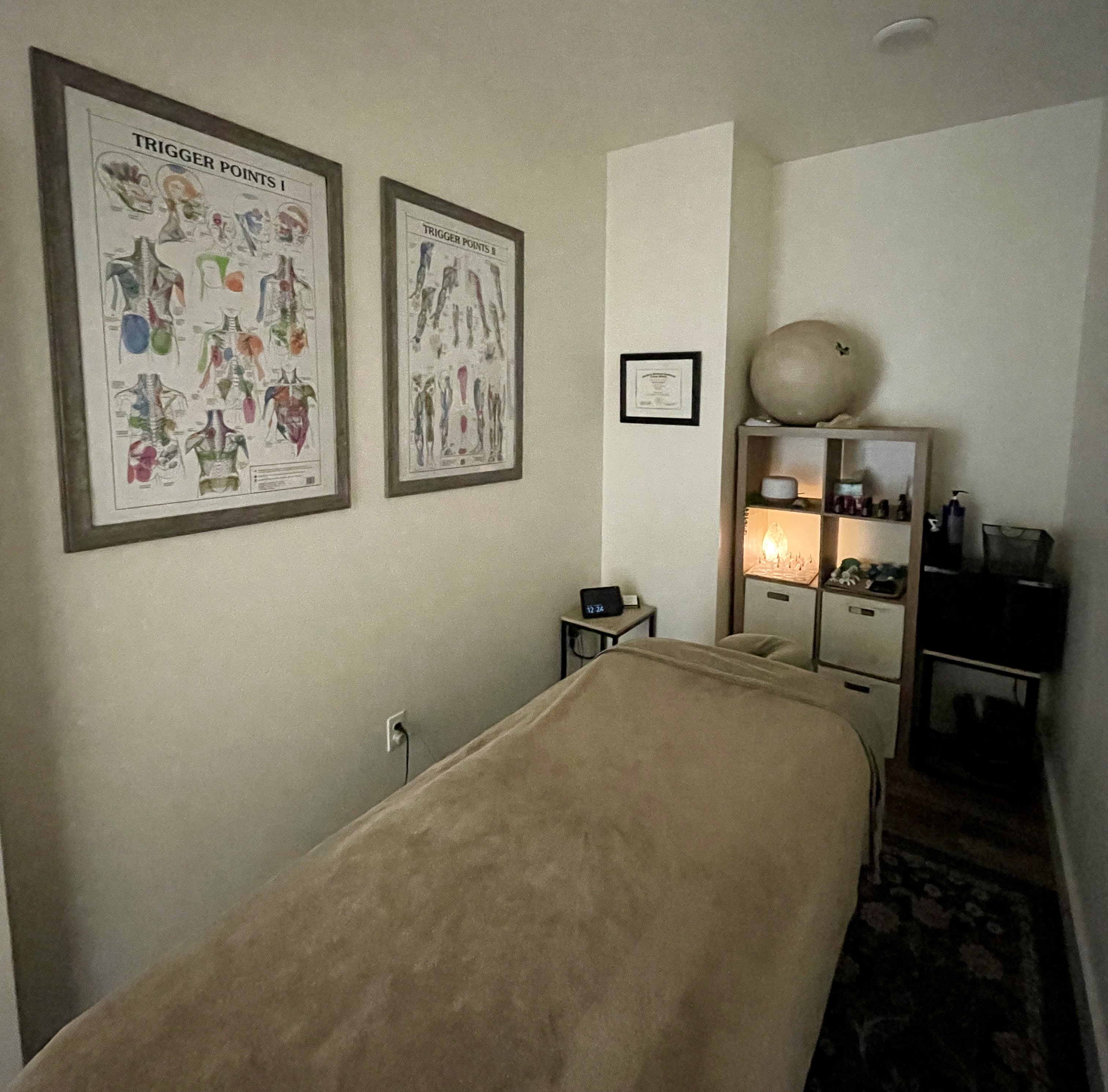 Massage treatment room at the Wyoming Clinic of Integrated Health