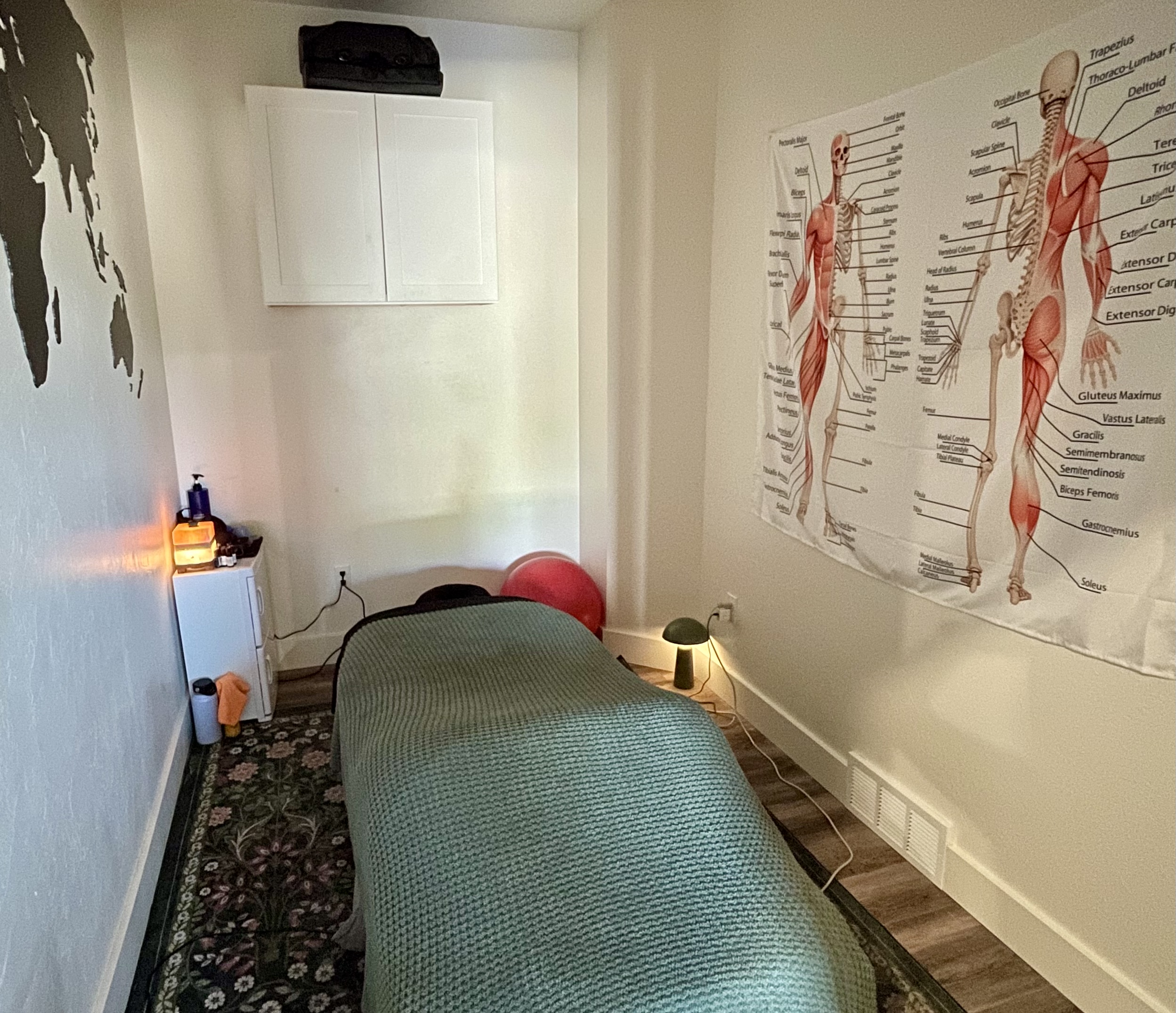 Massage treatment room at the Wyoming Clinic of Integrated Health